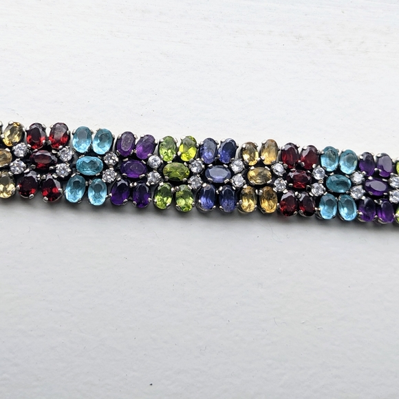 Gorgeous multigemstone bracelet - Picture 3 of 7